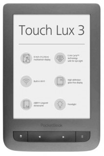 PocketBook Touch Lux 3   E-Book olvasó szürke Több platform