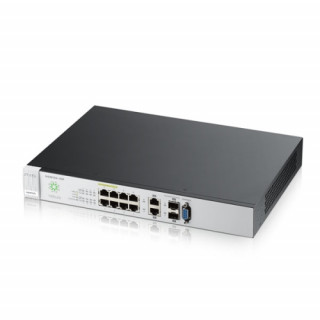 ZyXEL NSW100-10P 8port GbE LAN (180W) PoE 2port GbE SFP L2 cloud menedzselhető switch PC