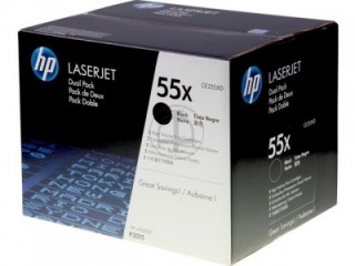 HP 55X (CE255XD) - Fekete, 2db-os nagy kapacitású PC