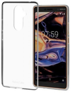 Nokia 7 Plus szilikon hátlap, Átlátszó Mobil