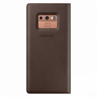 Samsung Galaxy Note 9 bőr book tok, Barna Mobil