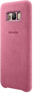 Samsung Galaxy S8 Alcantara bőr hátlap, Pink Mobil