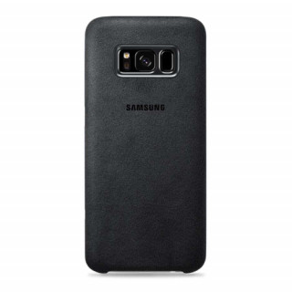 Samsung Galaxy S8 plus Alcantara bőr hátlap, Ezüst 