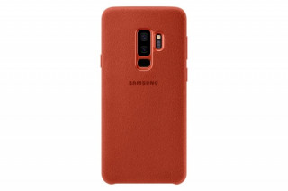 Samsung Galaxy S9 Alcantara bőr hátlap, Piros Mobil