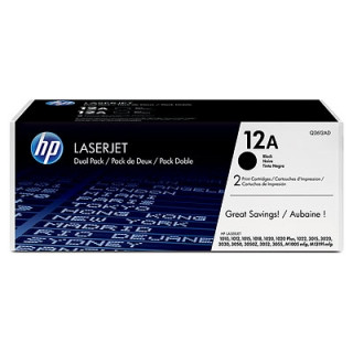 HP 12A (Q2612AD) - Fekete, 2db-os PC