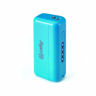 Celly powerbank, 2200mAh, világoskék, fluo színek 