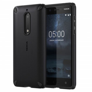 Nokia 5 ütésálló műanyag hátlap, Fekete-Fekete Mobil