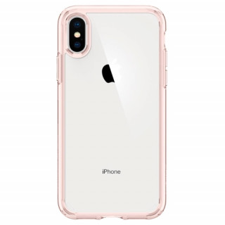 Spigen Ultra Hybrid hátlap, iPhone XS, RoseGold, Átlátszó 