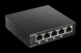 D-Link 5-Port 10/100/1000Mbps Gigabit PoE+ Switch, 60W power budget PC
