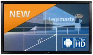 Legamaster interaktív LCD kijelző (e-Screen) 75" ETX-7510 UHD fekete PC