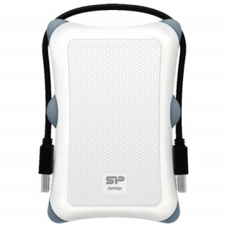 Silicon Power Külso HDD - A30, USB 3.0, 2TB, Ütésálló, White 