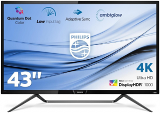 PHILIPS M-Line, 43", 4KUHD, 16:9 4ms, miniDP/DP/HDMI/USB-C, 2x USB, AUDIO 