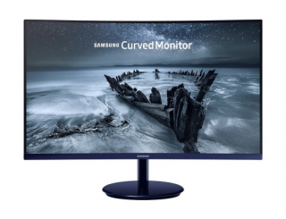 Samsung Ívelt LED 27", 16:9, VA panel, 1920x1080, fényes kék, kerek talp 