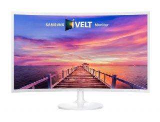 Samsung Ívelt LED 27", 16:9, VA panel, 1920x1080, VESA 75, fényes fehér PC