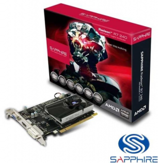 SAPPHIRE RADEON R7 240 2G DDR3 PCI-E HDMI / DVI-D / VGA (UEFI, 64BIT) videokárty PC