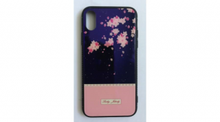 BH648 Telefon tok BLU-RAY Üveg Part Pink Flower Huawei P20 Lite 