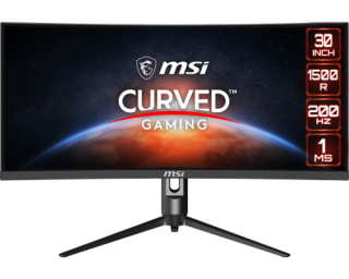 MSI Optix MAG301CR ívelt Gaming monitor 30"/200Hz/2560x1440/21:9/1ms/VA/178/300c PC