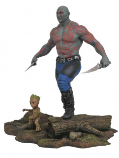Diamond Select Toys Marvel Gallery - Guardians of the Galaxy 2 Drax & Baby Groot PVC Szobor (MAY172524) Ajándéktárgyak