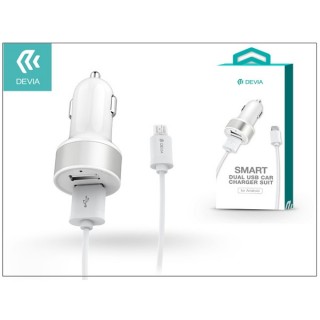 Devia ST002984 Smart Dual Micro USB szivargyújtó töltő Mobil