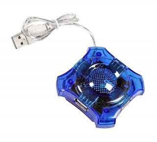 Esperanza 4-portos USB2.0 HUB Blue PC