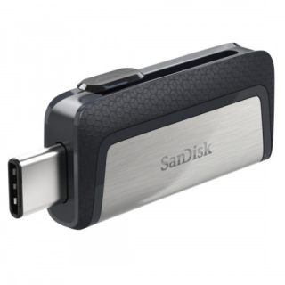 Sandisk 32GB USB3.0/Type-C Dual Drive Fekete-Ezüst (173337) Flash Drive PC
