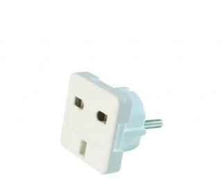 ELOSZT Gembird UK socket to EU plug adapter PC