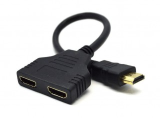 Gembird HDMI Dual port Passive Cable adapter Black (használt) 
