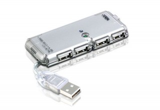 EXT ATEN UH275Z-AT-G 4 portos mini fehér USB 2.0 HUB PC