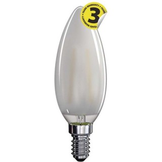 Emos Z74215 FILAMENT 4W E14 465 lumen meleg fehér LED gyertya izzó Otthon