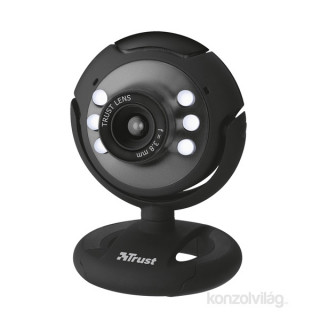 Trust SpotLight 640x480 mikrofonos fekete webkamera 