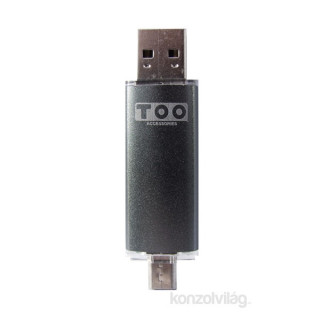 TOO 8GB Dual microUSB2.0/USB2.0 szürke Flash Drive 
