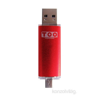 TOO 32GB Dual microUSB2.0/USB2.0 piros Flash Drive 