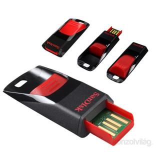 Sandisk 8GB USB2.0 Cruzer Edge Fekete-Piros (108052) Flash Drive PC