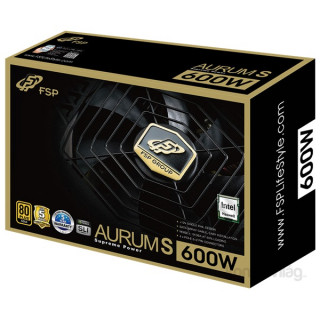 FSP Aurum S 600W fekete Gamer 80+ Gold tápegység PC