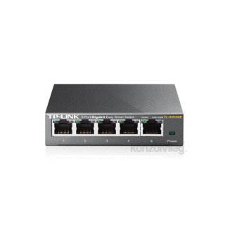 TP-Link TL-SG105E 5port 10/100/1000Mbps LAN menedzselhető asztali Switch 