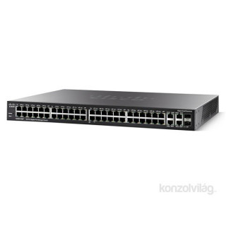 Cisco SG300-52MP 52 LAN 10/100/1000Mbps, 2 miniGBIC menedzselhető MaxPoE switch 