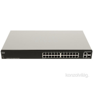 Cisco SG200-26 26 LAN 10/100/1000Mbps, 2 miniGBIC menedzselhető rack switch PC