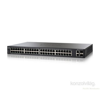 Cisco SG200-50 48 LAN 10/100/1000Mbps, 2 miniGBIC Smart menedzselhető rack switch PC