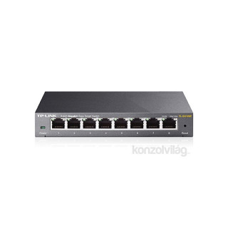 TP-Link TL-SG108E 8port 10/100/1000Mbps LAN menedzselhető asztali Switch 
