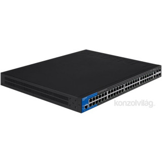 Linksys SMB LGS552P 48port POE+ GbE LAN 2port GbE combo RJ45/SFP és 2port 10GbE SFP+ L2 menedzselhető Switch PC