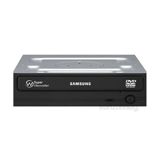 Samsung SATA 24x SH-224FB/RSMS dobozos fekete/ezüst előlapos DVD író PC
