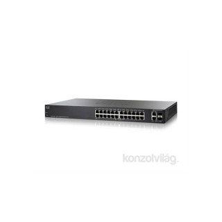 Cisco SG200-26P 24 LAN 10/100/1000Mbps, 2 miniGBIC Smart menedzselhető PoE switch PC