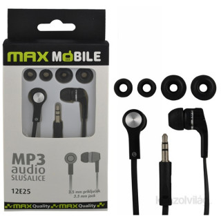 Max Mobile MP3 fekete fülhallgató 