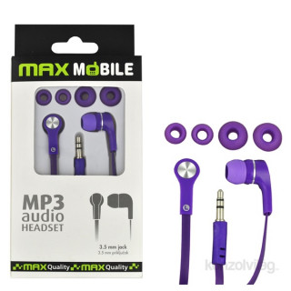 Max Mobile MP3 lila füllhallgató 