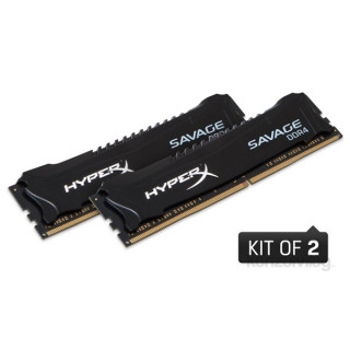 Kingston 8GB/2800MHz DDR-4 (Kit 2db 4GB) HyperX Savage Fekete XMP (HX428C14SB2K2/8) memória PC