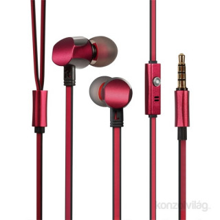 GGMM EJ302 Cuckoo piros mikrofonos prémium fülhallgató 