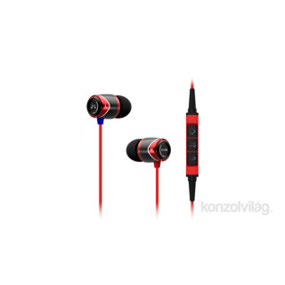 SoundMAGIC SM-E10M-02 E10M fekte-piros mikrofonos fülhallgató 