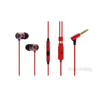 SoundMAGIC SM-E10S-01 E10S fekete-piros mikrofonos fülhallgató 