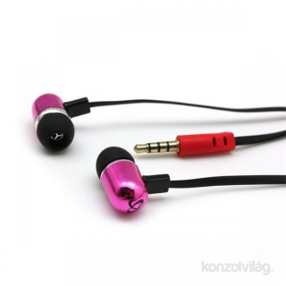 Sbox EP-044P pink mikrofonos fém fülhallgató Mobil