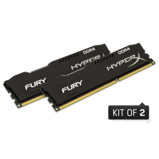 Kingston 32GB/2133MHz DDR-4 HyperX FURY fekete (Kit 2db 16GB) (HX421C14FBK2/32) memória PC
